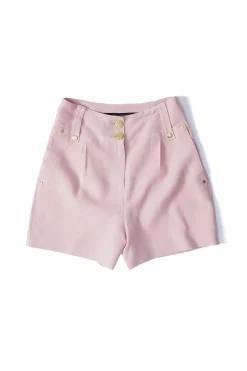 Holland Cooper Tailored Short Pink Linen New
