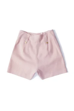 Holland Cooper Tailored Short Pink Linen New