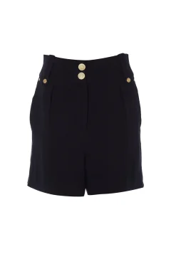 Holland Cooper Tailored Short Black Linen