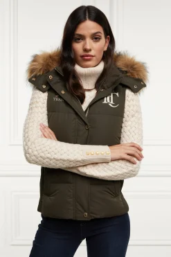 Holland Cooper Team Gilet Khaki Outlet