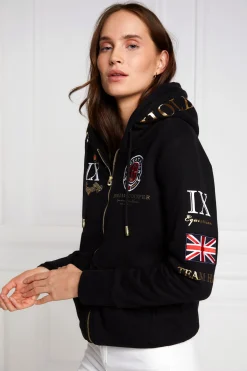 Holland Cooper Team Hoodie Black New