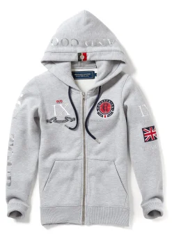 Holland Cooper Team Hoodie Grey Marl