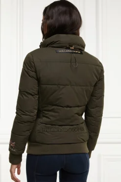 Holland Cooper Team Padded Jacket Khaki Outlet