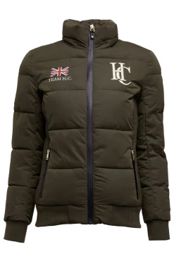Holland Cooper Team Padded Jacket Khaki Outlet