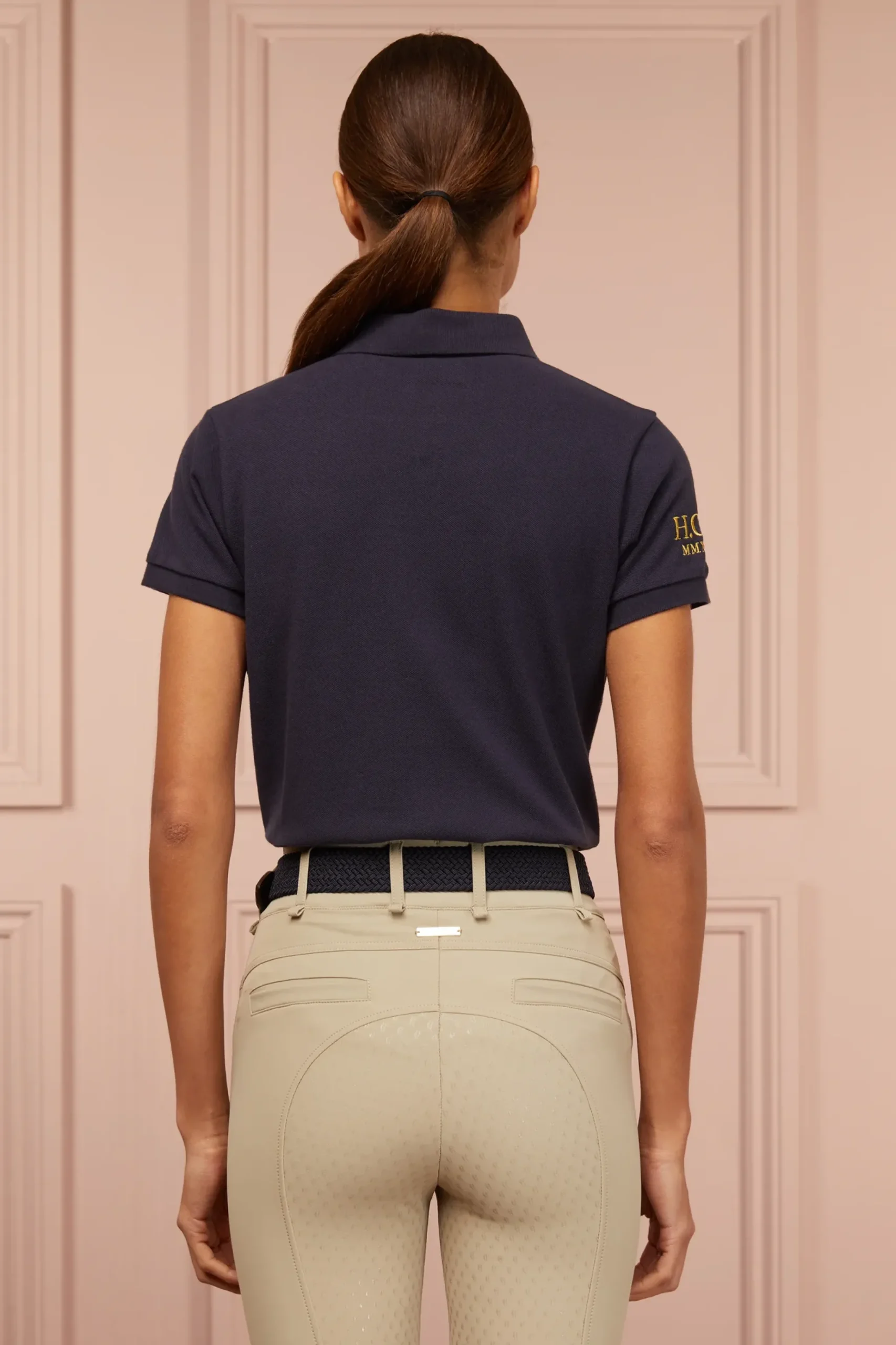 Holland Cooper Team Polo Shirt Ink Navy Outlet