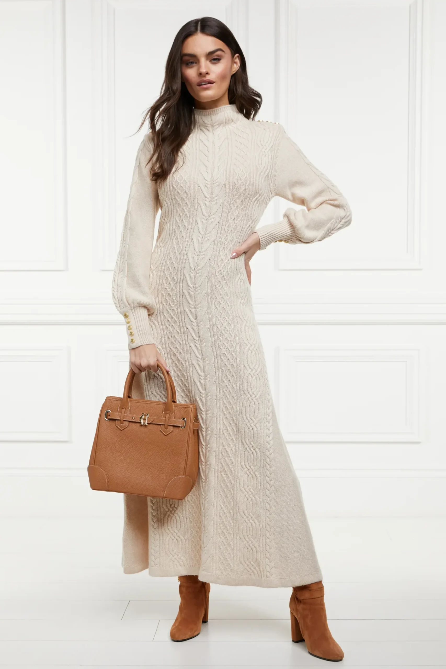 Holland Cooper The Brompton Mini Tote Tan Contrast Sale