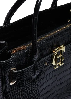 Holland Cooper The Brompton Tote Black Croc