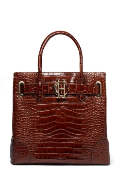 Holland Cooper The Brompton Tote Tan Croc Sale