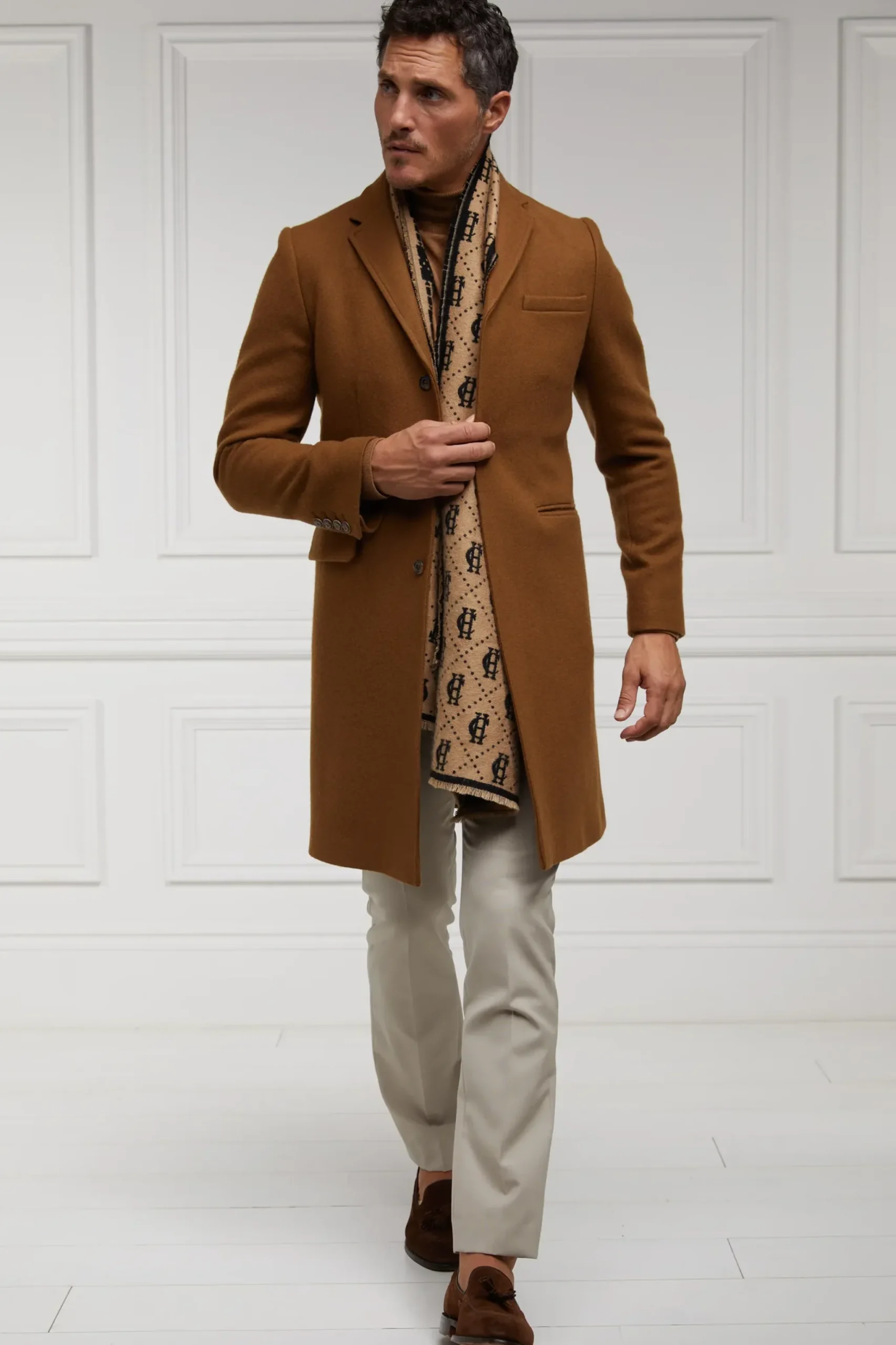 Holland Cooper The Cheltenham Coat Dark Camel Clearance