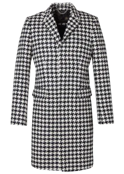 Holland Cooper The Cheltenham Coat Large Scale Houndstooth New