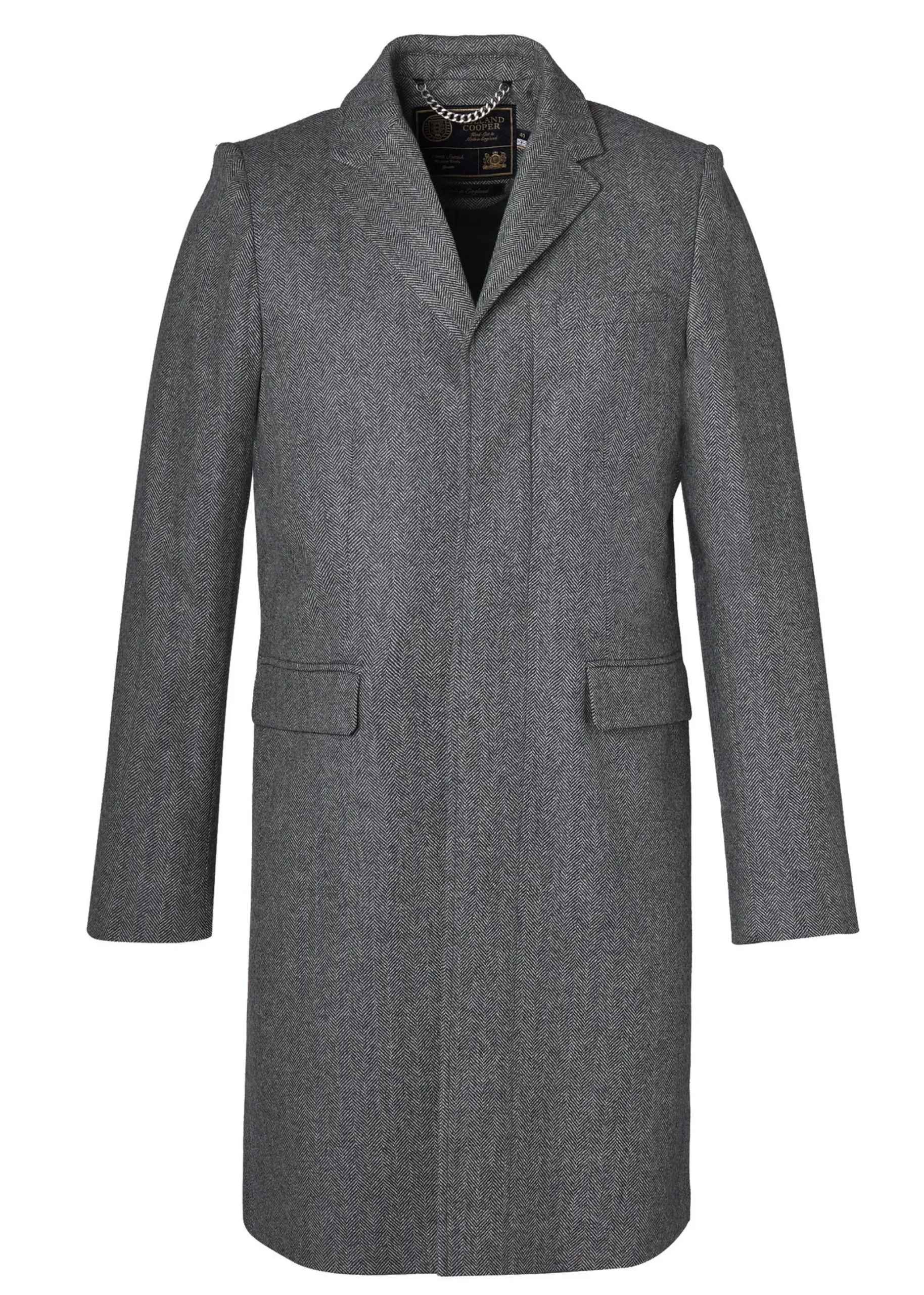 Holland Cooper The Cheltenham Coat Mono Herringbone New