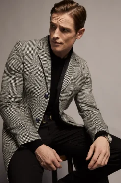 Holland Cooper The Cheltenham Coat Prince of Wales Mono Online