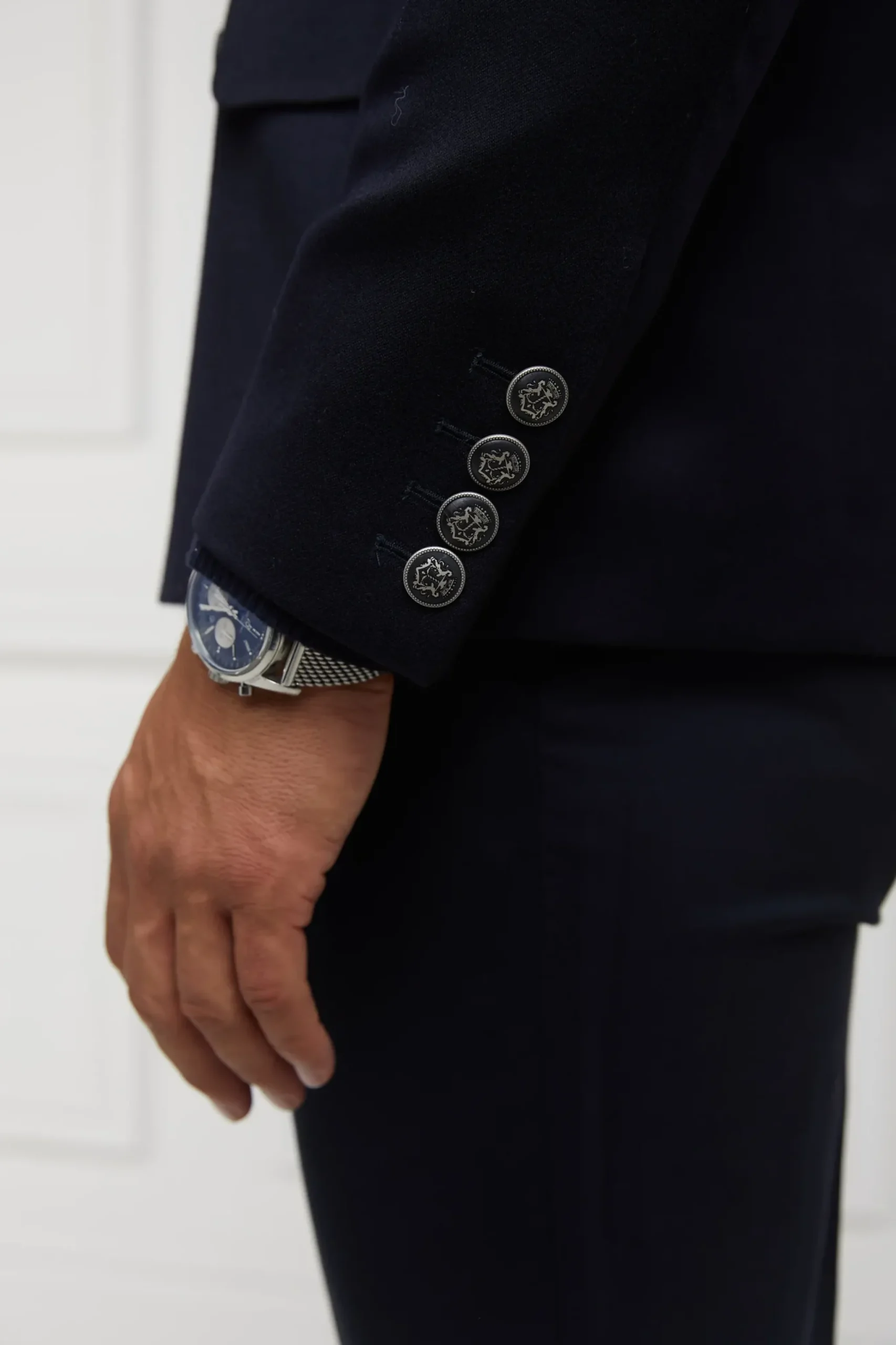 Holland Cooper The Double Breasted Blazer Navy Barathea Outlet