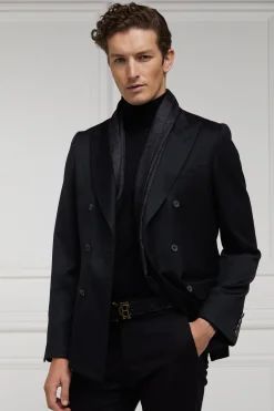 Holland Cooper The Double Breasted Blazer Black Barathea Discount