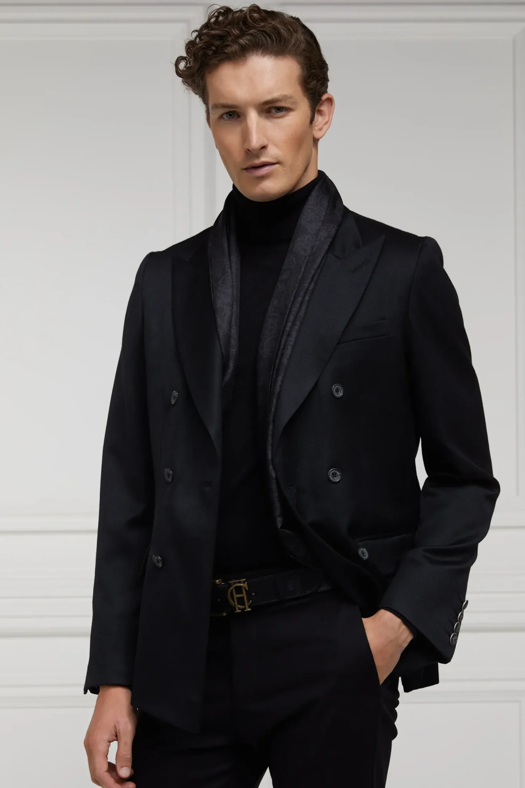 Holland Cooper The Double Breasted Blazer Black Barathea Discount