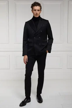 Holland Cooper The Double Breasted Blazer Black Barathea Discount