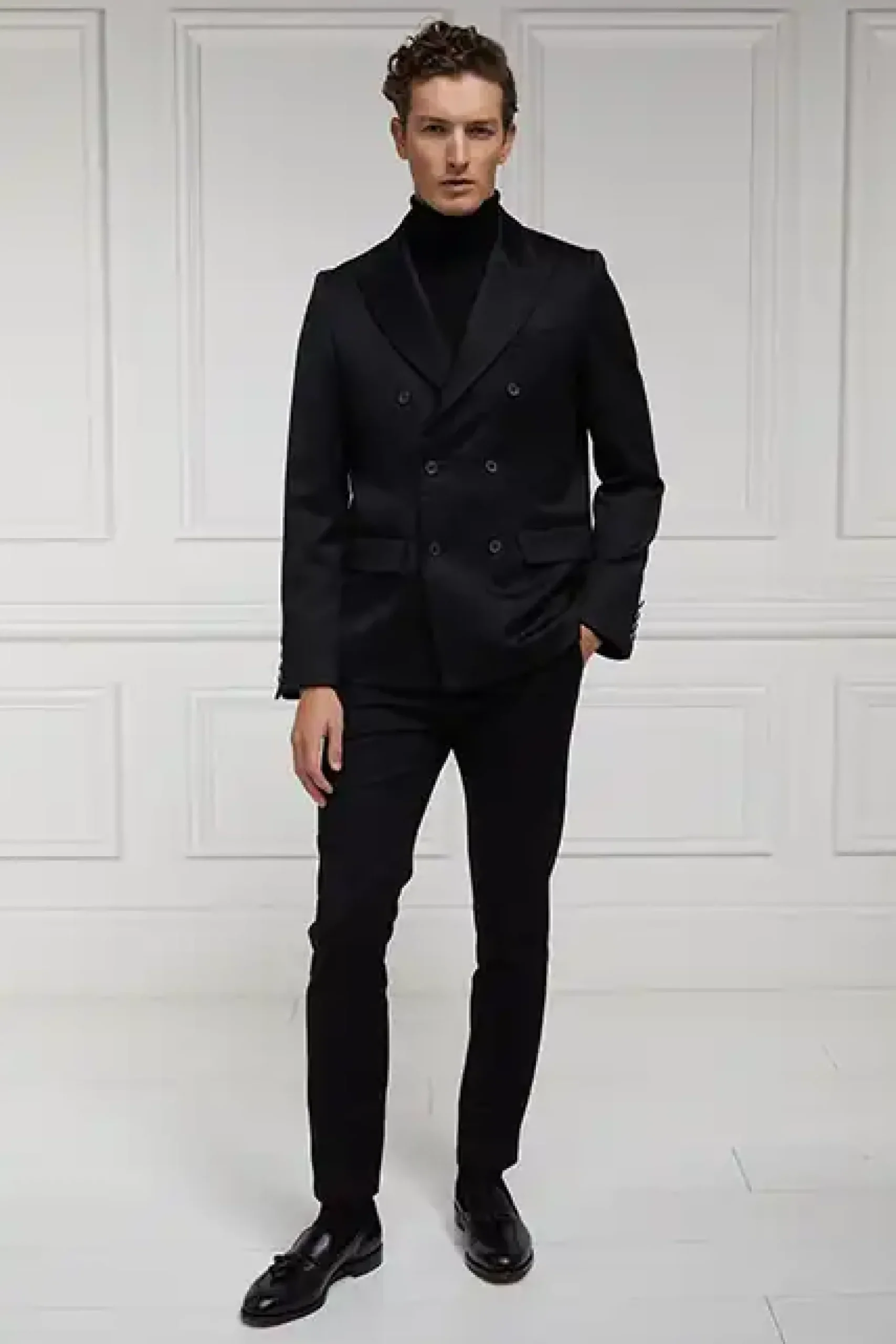 Holland Cooper The Double Breasted Blazer Black Barathea Discount