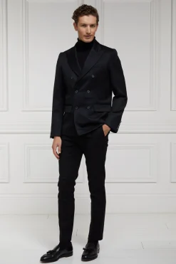 Holland Cooper The Double Breasted Blazer Black Barathea Discount