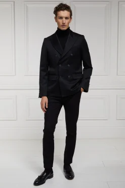 Holland Cooper The Double Breasted Blazer Black Barathea Discount