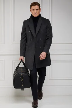 Holland Cooper The Double Breasted Coat Soft Graphite Hot
