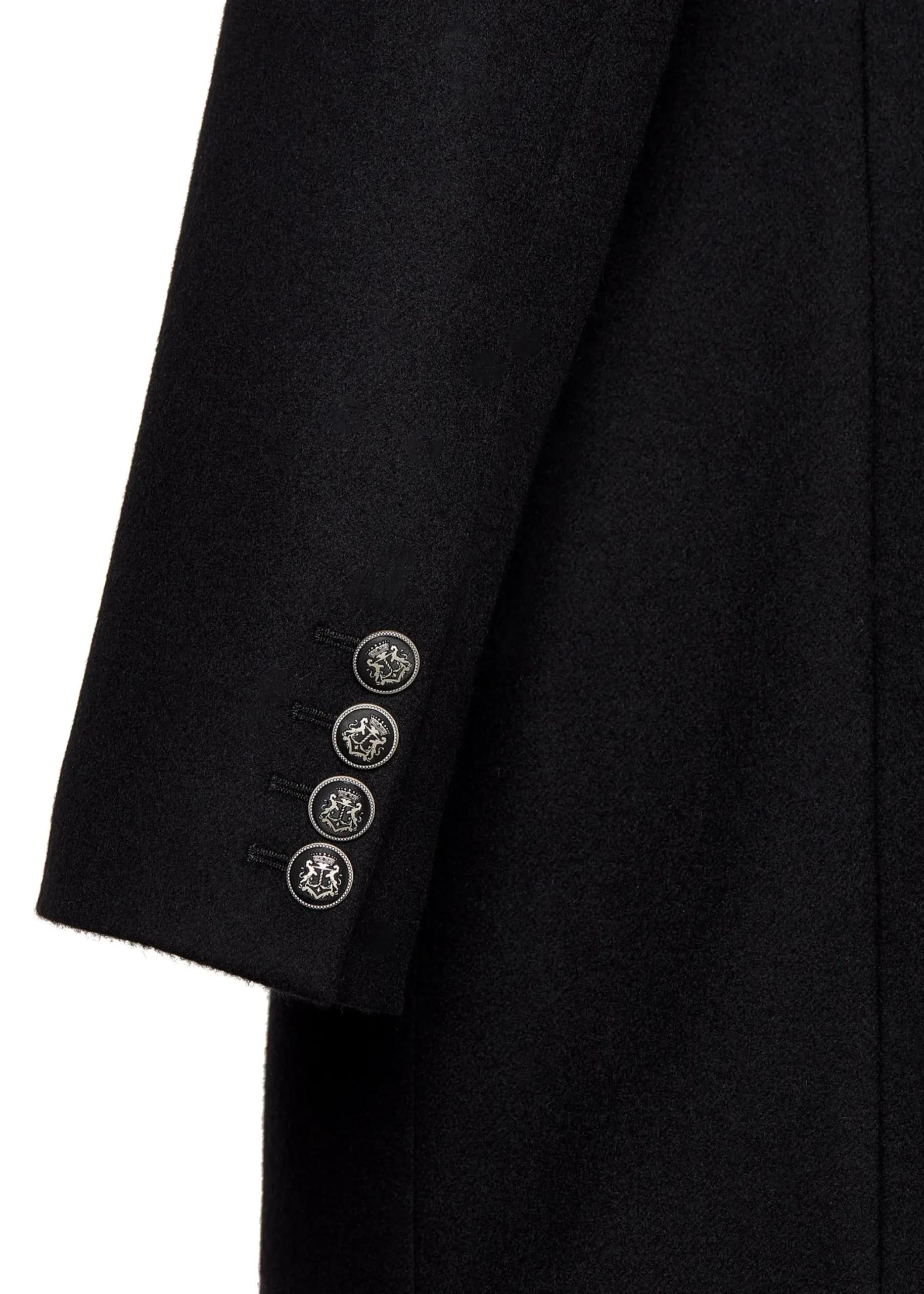 Holland Cooper The Double Breasted Coat Soft Black Clearance