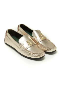 Holland Cooper The Driving Loafer Gold Sale