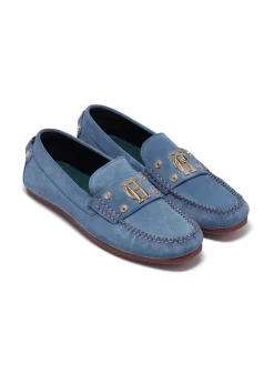Holland Cooper The Driving Loafer Soft Blue Sale