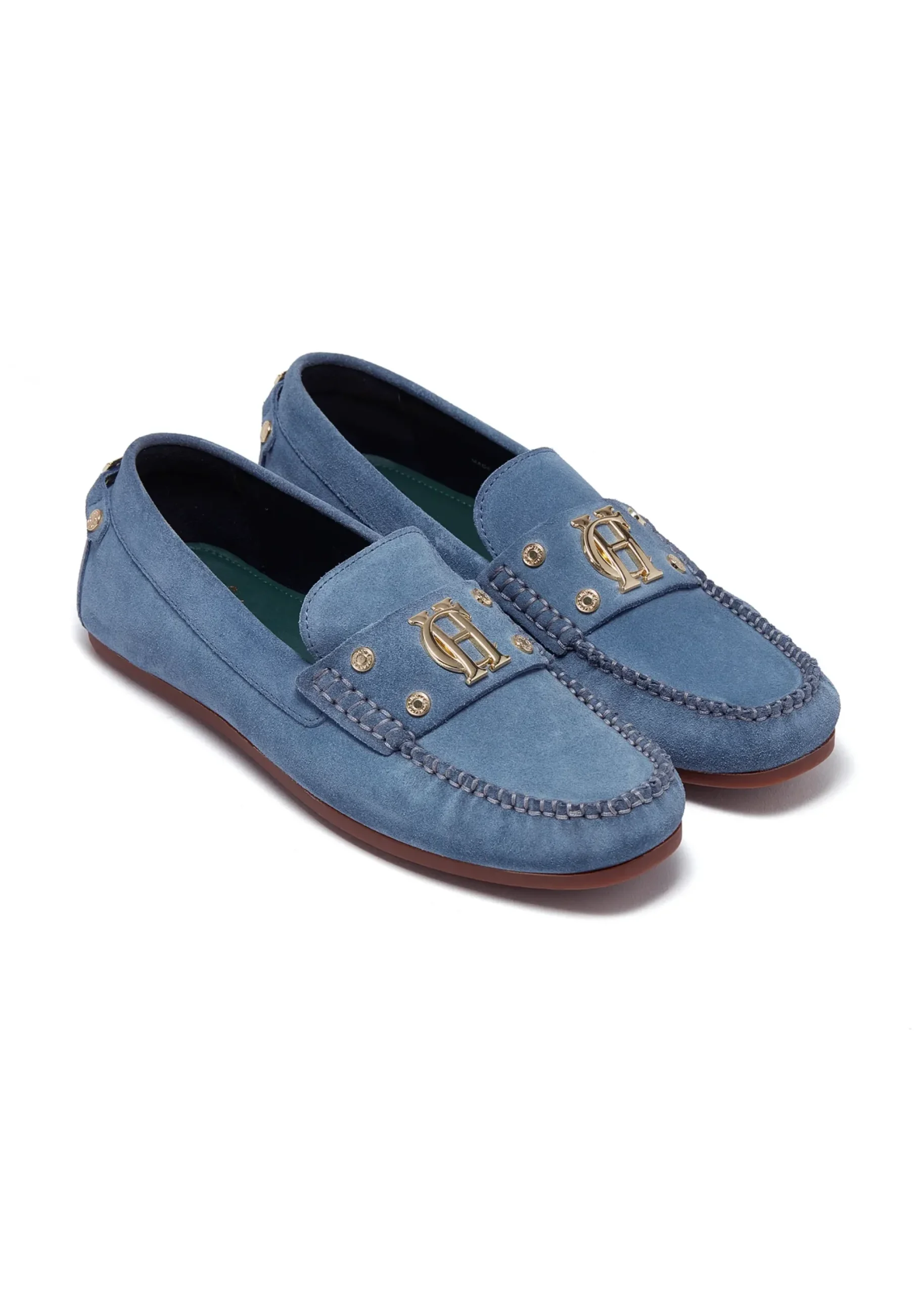 Holland Cooper The Driving Loafer Soft Blue Sale