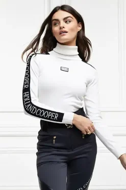 Holland Cooper Thermal Ski Knit White Sale