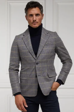Holland Cooper The Single Breasted Blazer Prince Of Wales Navy