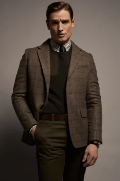 Holland Cooper The Single Breasted Blazer Hampton Check Discount