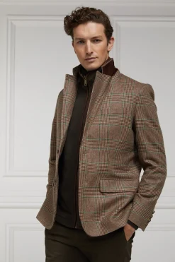 Holland Cooper The Single Breasted Blazer Clarence Check Forest Sale
