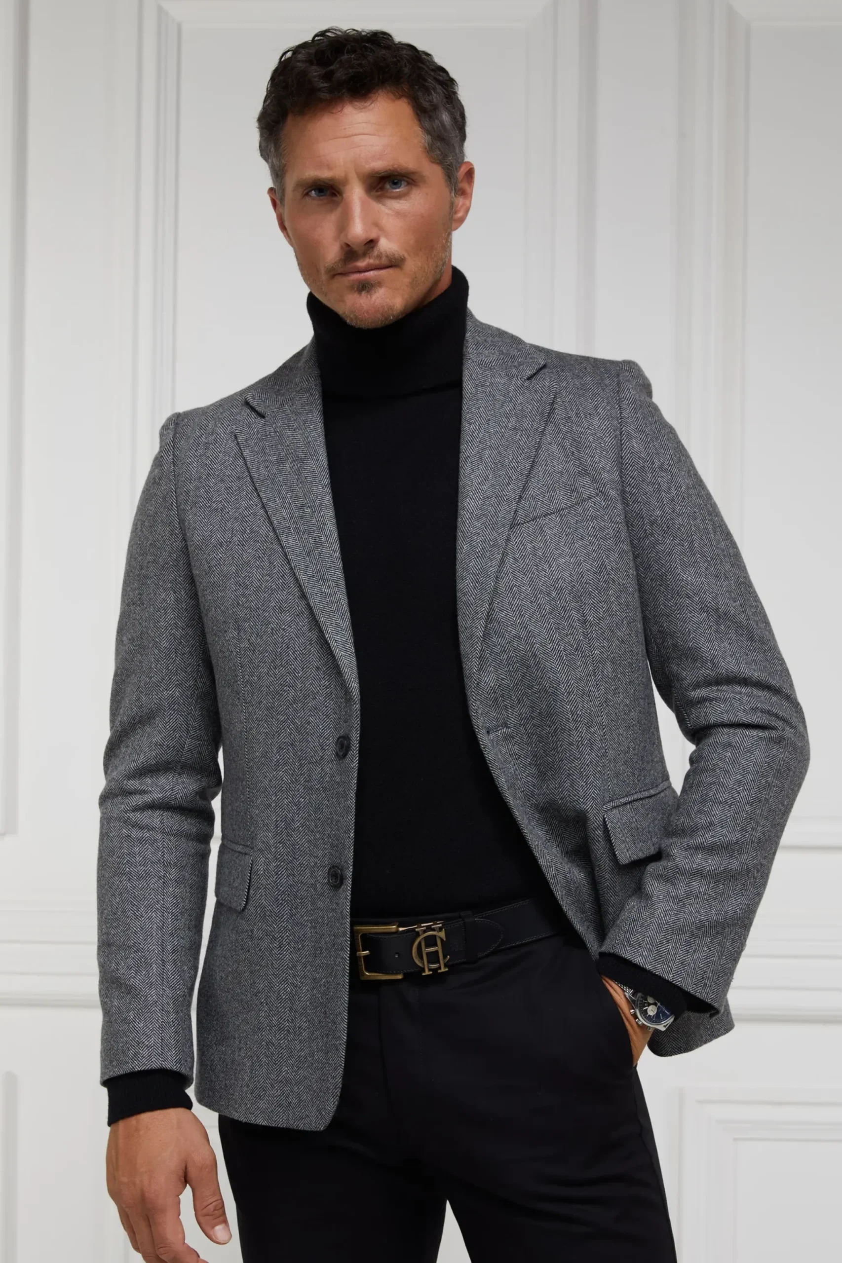 Holland Cooper The Single Breasted Blazer Mono Herringbone Outlet
