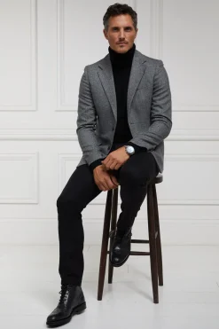 Holland Cooper The Single Breasted Blazer Mono Herringbone Outlet