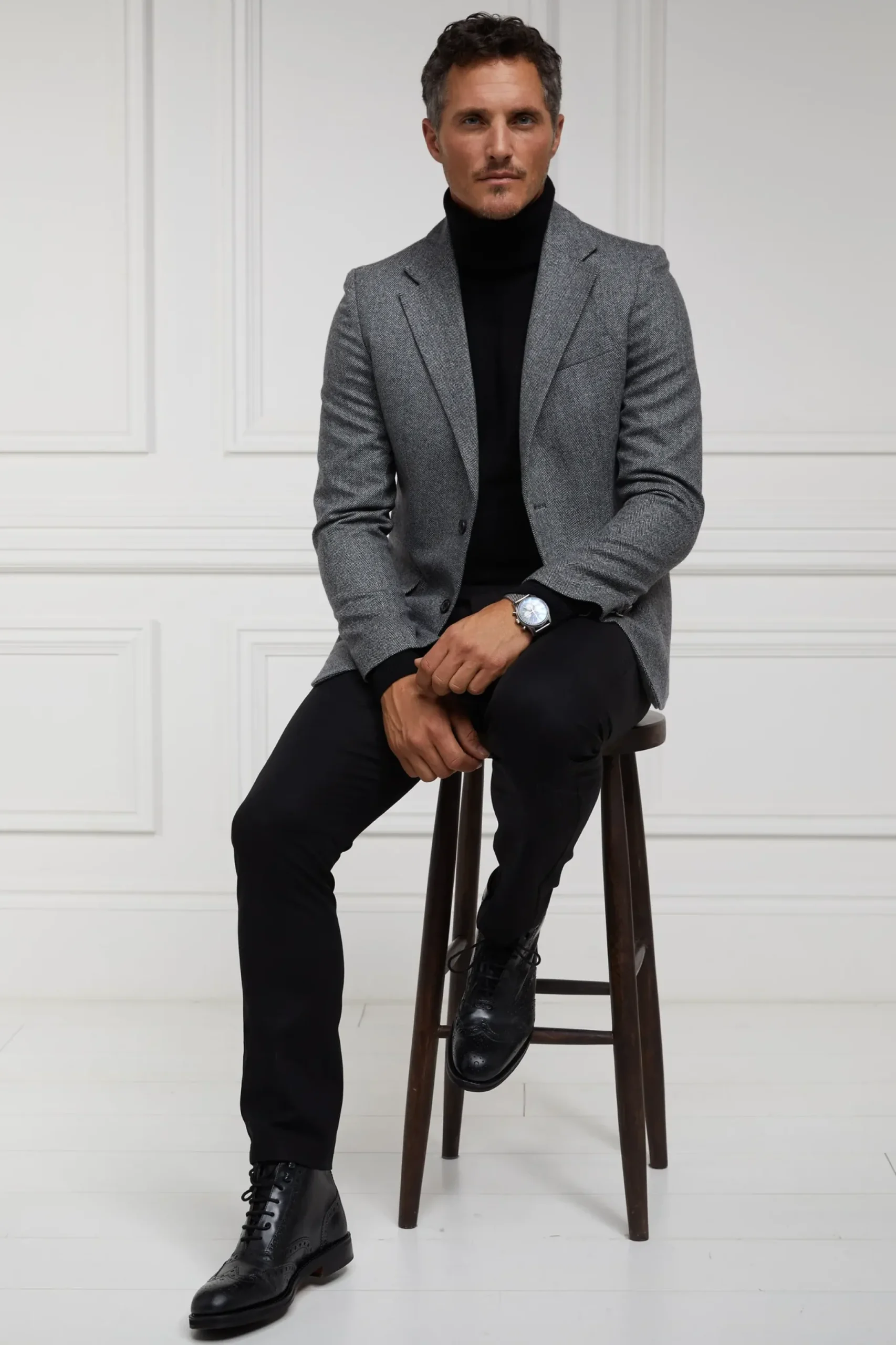 Holland Cooper The Single Breasted Blazer Mono Herringbone Outlet