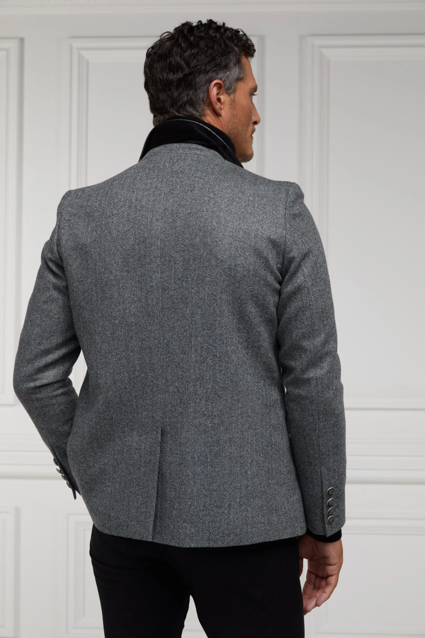 Holland Cooper The Single Breasted Blazer Mono Herringbone Outlet