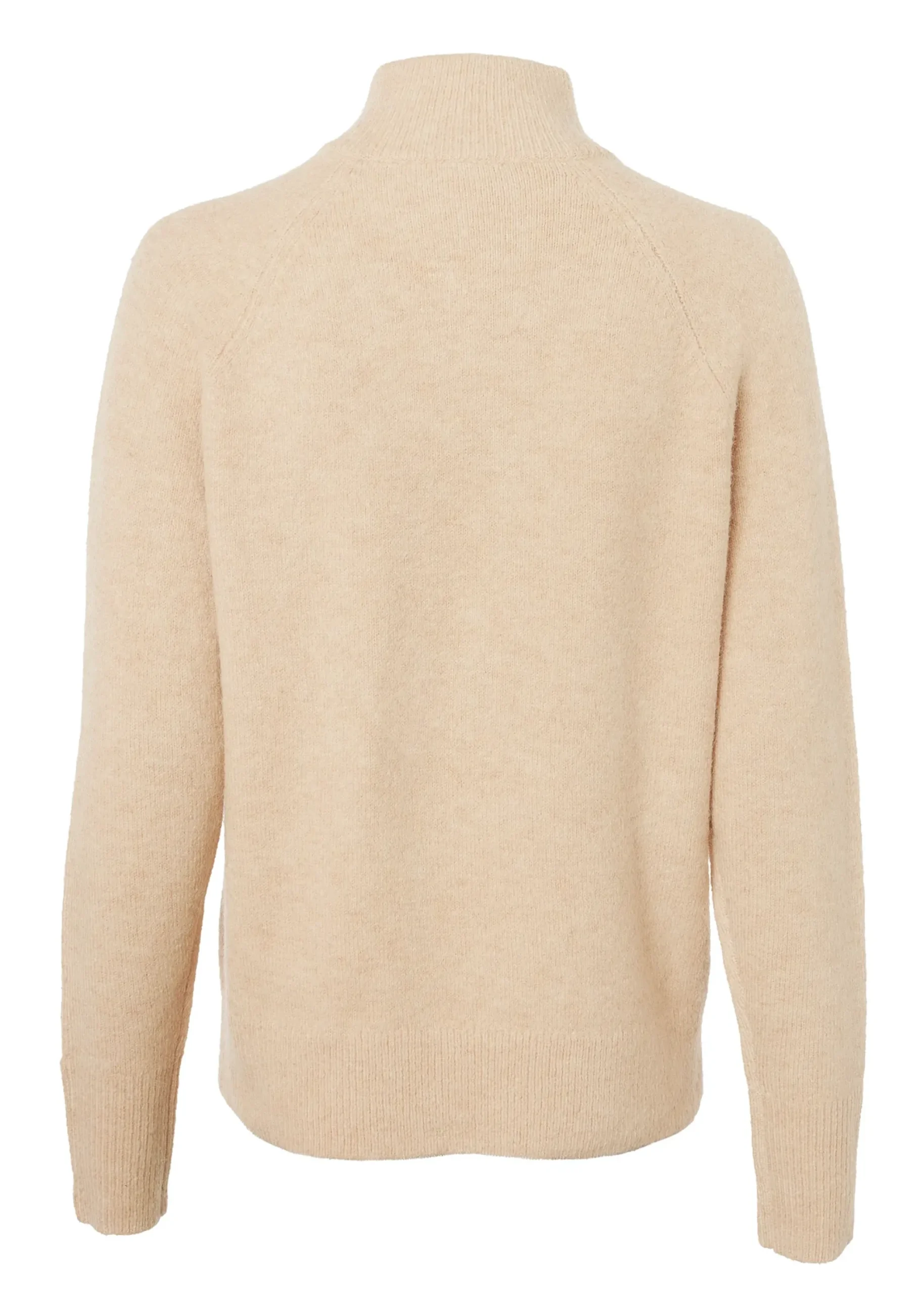 Holland Cooper Tori Half Zip Knit Camel New