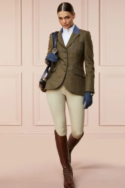 Holland Cooper Tweed Riding Jacket Glen Green