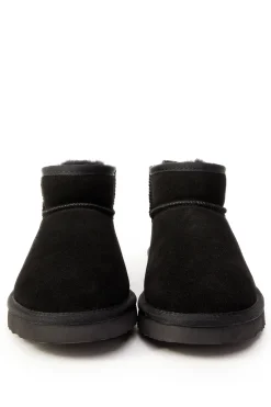 Holland Cooper Ultra Mini Shearling Boot Black Clearance