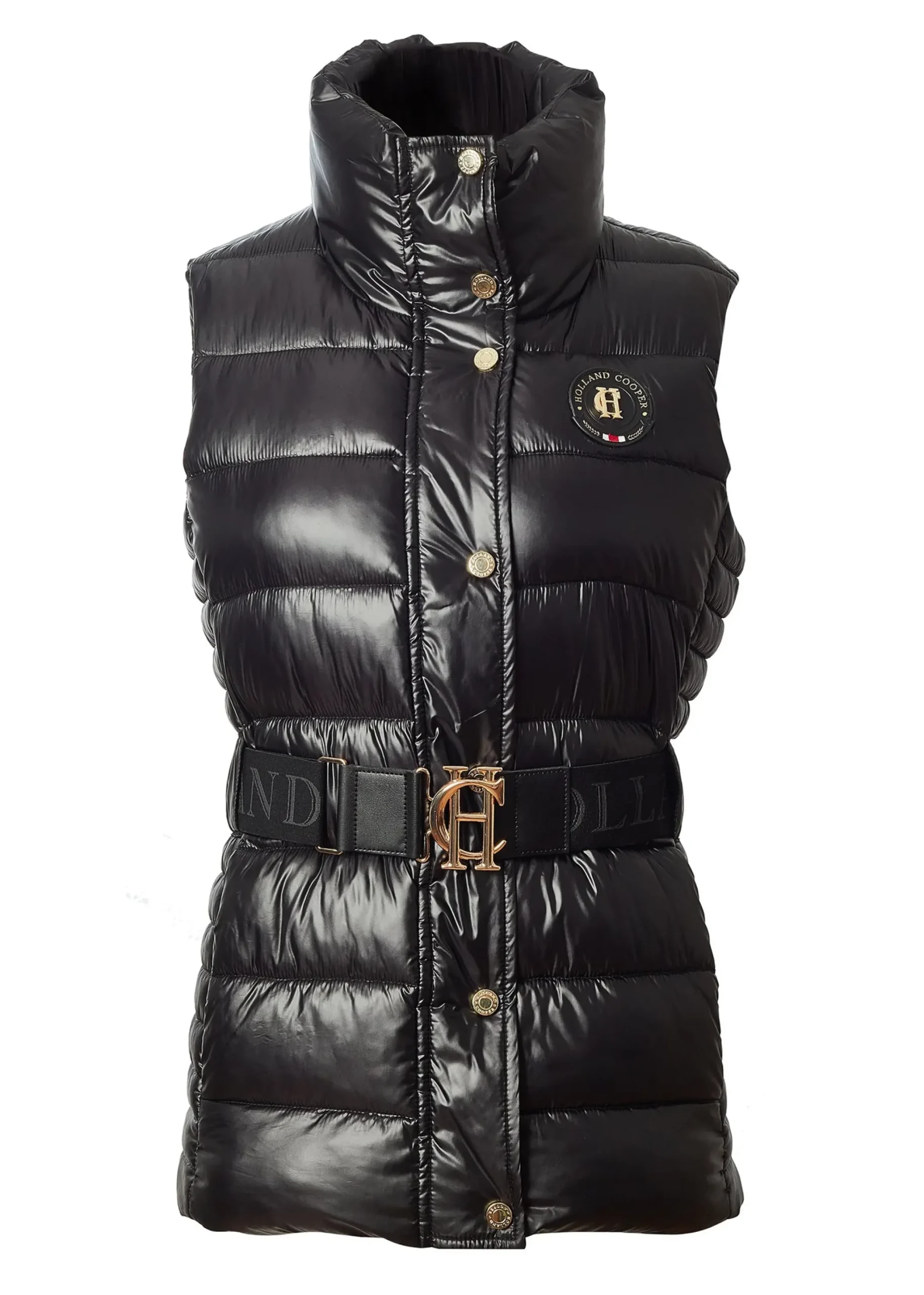 Holland Cooper Valais Quilted Gilet Black New