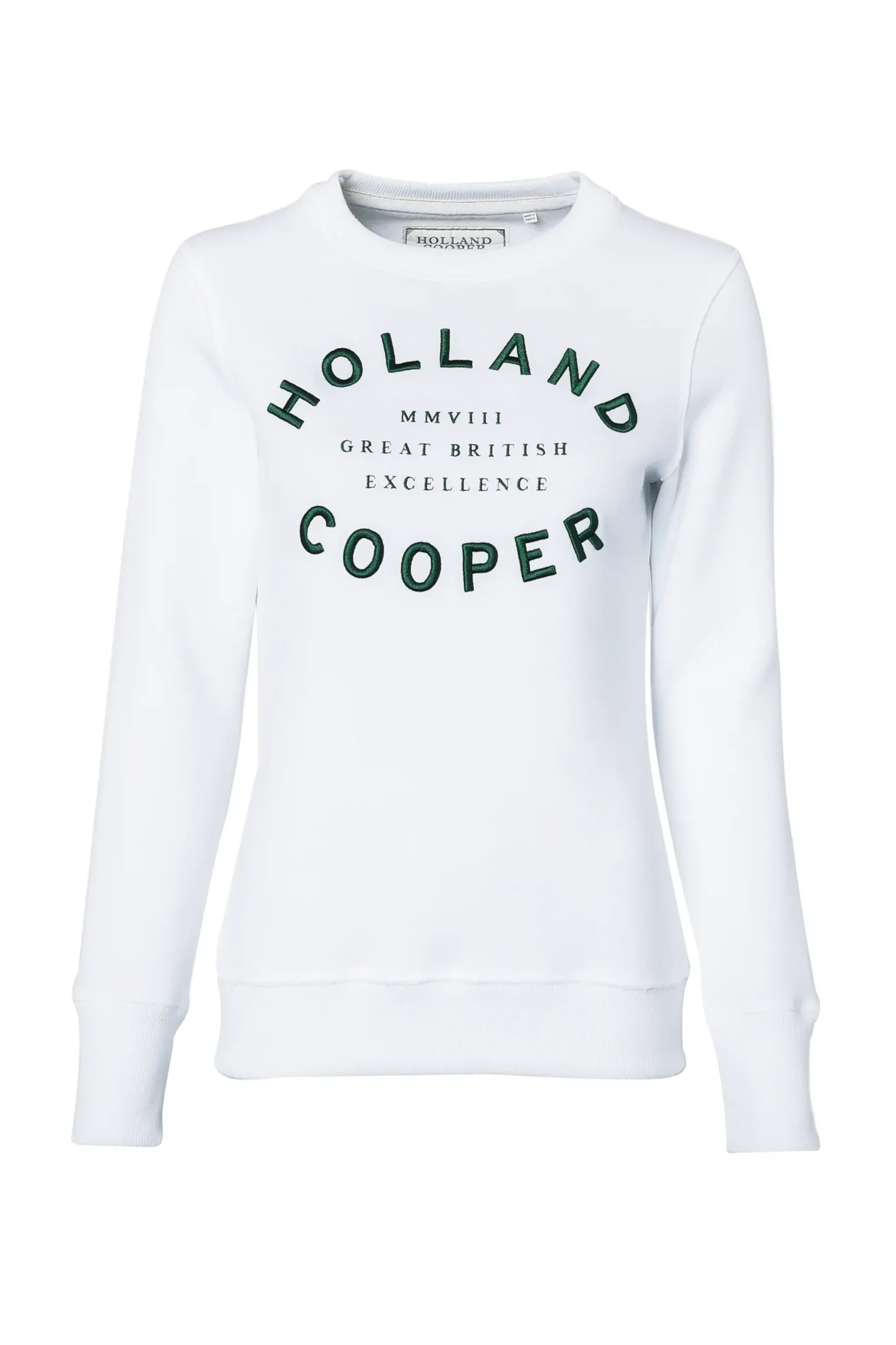 Holland Cooper Varsity Crew White Sale