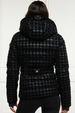 Holland Cooper Vermont Puffer Jacket Mono Houndstooth Sale