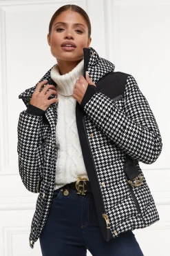 Holland Cooper Vermont Puffer Jacket Houndstooth Online