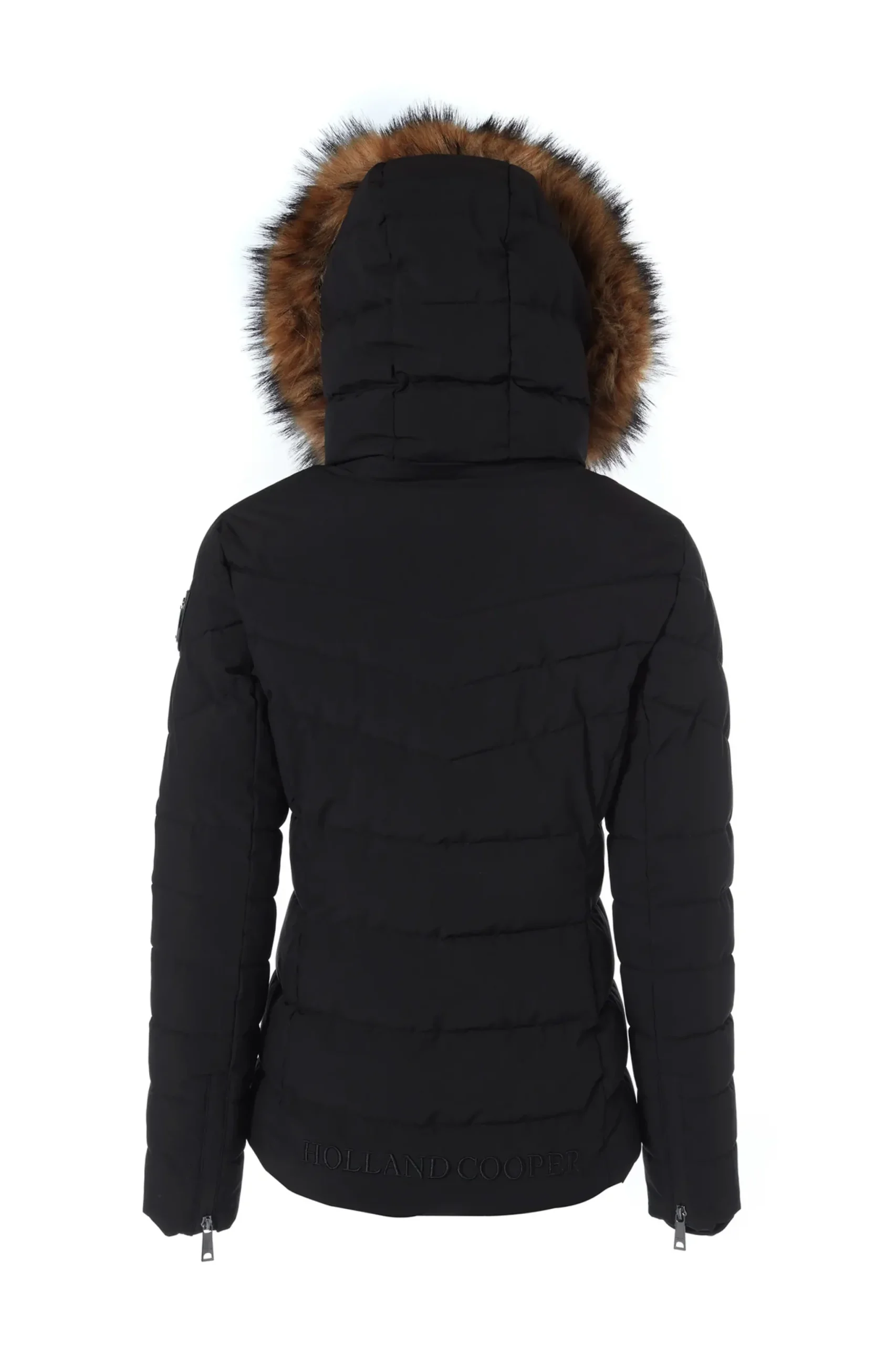 Holland Cooper Whistler Puffer Jacket Black Natural Outlet