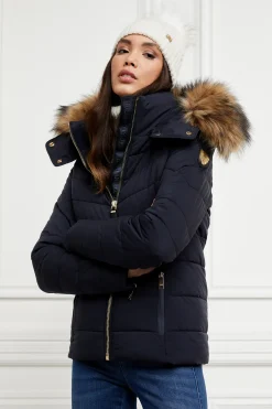 Holland Cooper Whistler Puffer Jacket Ink Navy Clearance