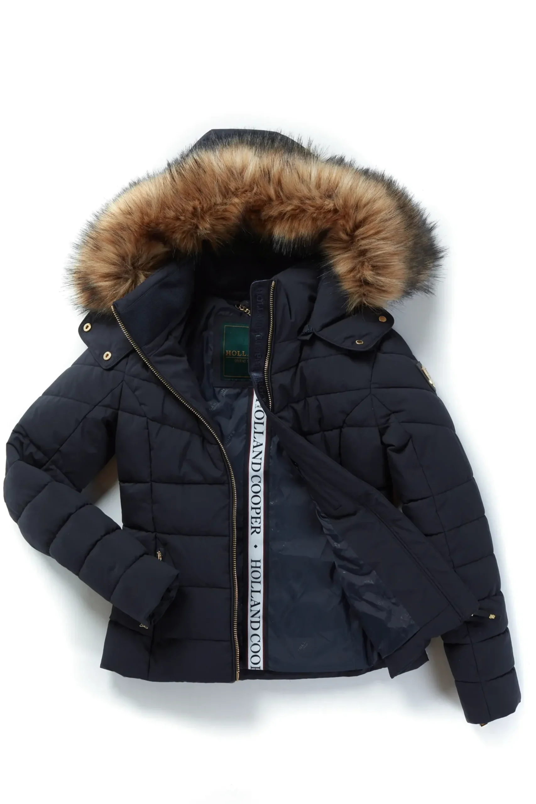Holland Cooper Whistler Puffer Jacket Ink Navy Clearance