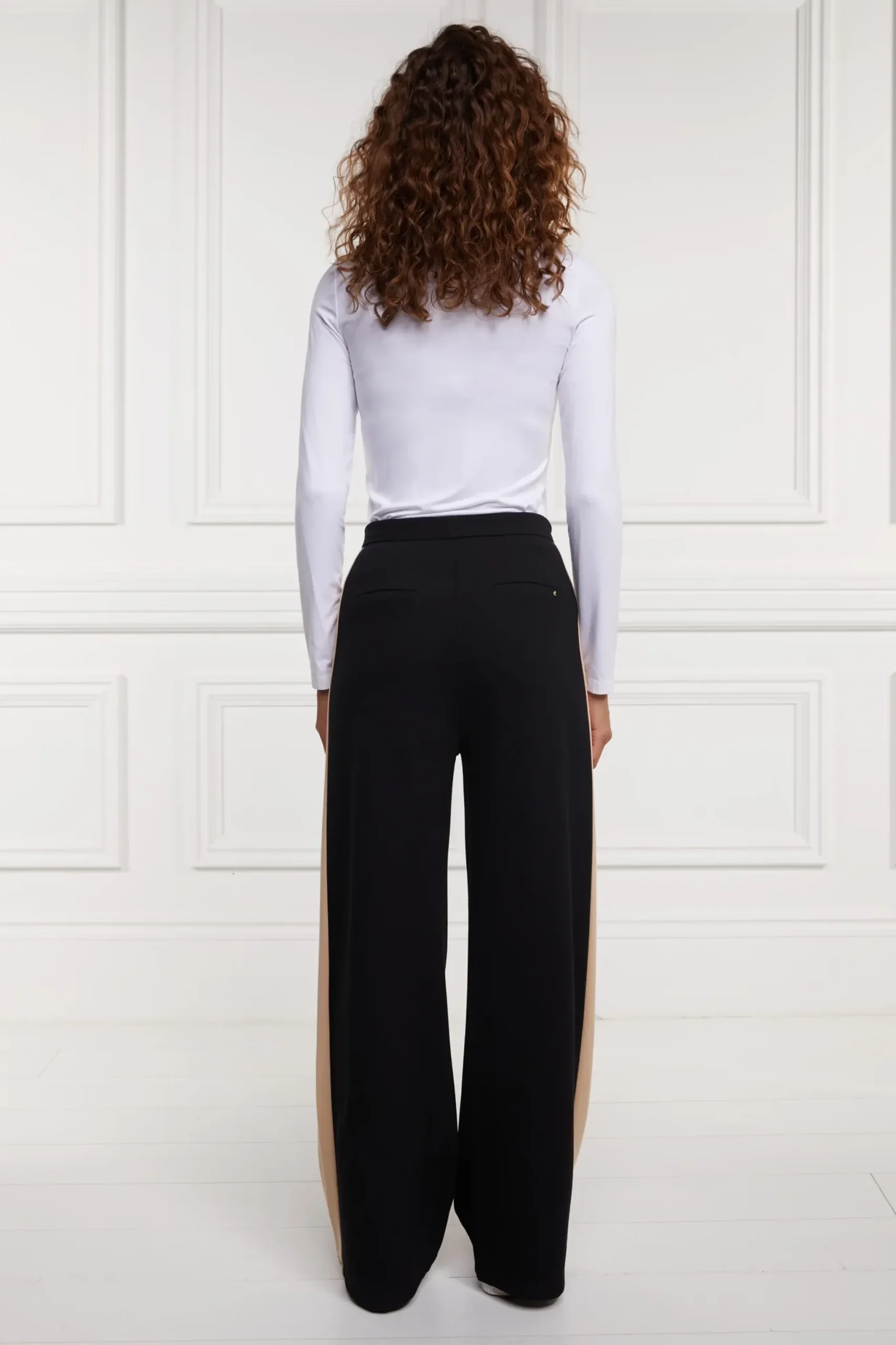 Holland Cooper Wide Leg Pant Black Hot