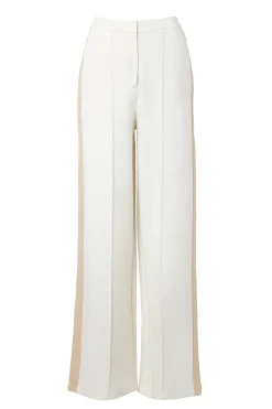 Holland Cooper Wide Leg Pant Natural Sale