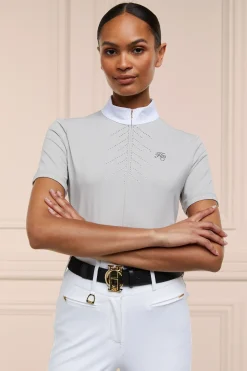 Holland Cooper Windsor Short Sleeve Base Layer Pebble Online
