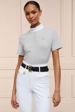Holland Cooper Windsor Short Sleeve Base Layer Pebble Online